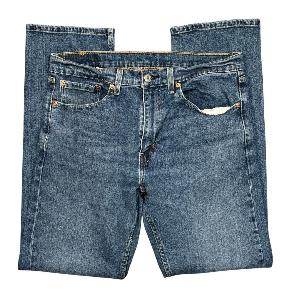 Levi's 505 Classic Fit Straight Leg Mid Rise Medium Stretch Denim Jean Men 31 32